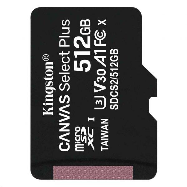 Kingston Canvas Select Plus 512GB microSDXC CL10 memóriakártya