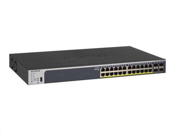 NETGEAR GS728TPP Vezérelt L2/L3/L4 Gigabit Ethernet (10/100/1000)
Ethernet-áramellátás (PoE) támogatása 1U Fekete