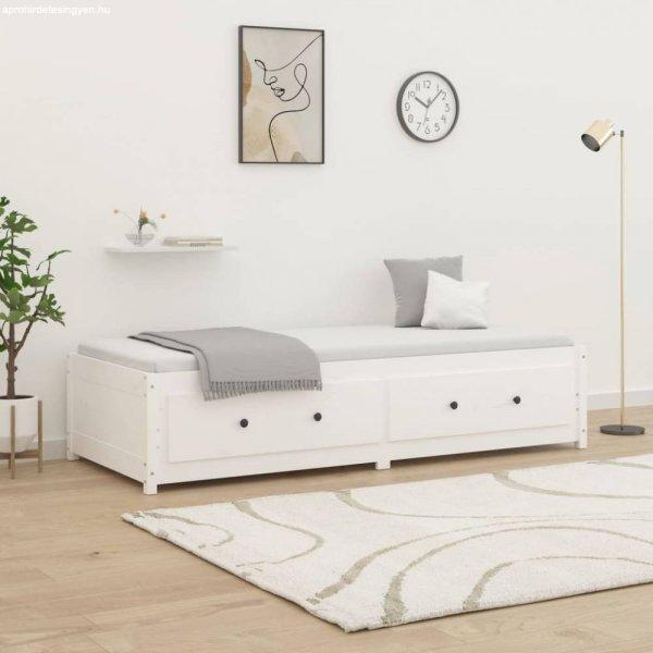 Fehér tömör fenyőfa kanapéágy 90 x 190 cm (3ft single)
