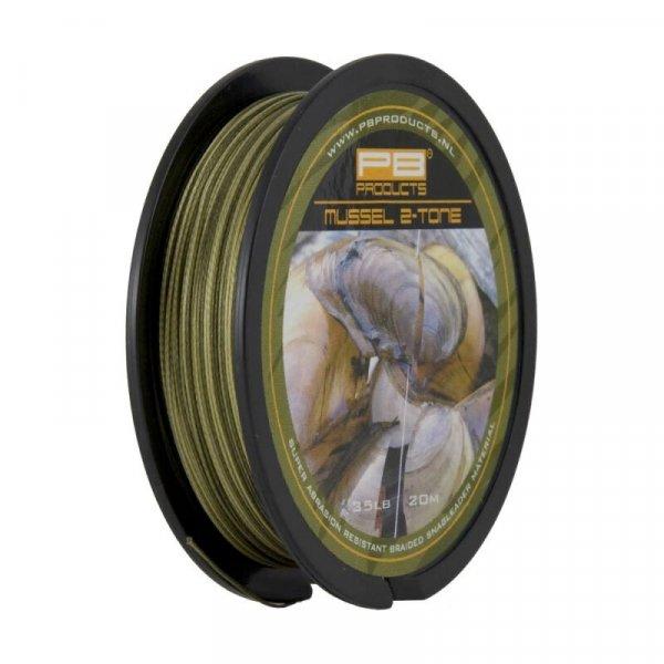 Pb Product Mussel 2 Tone kevlár előtétzsinór 45lb 20,41kg 20m Weed
növényzet szín (MUS45)