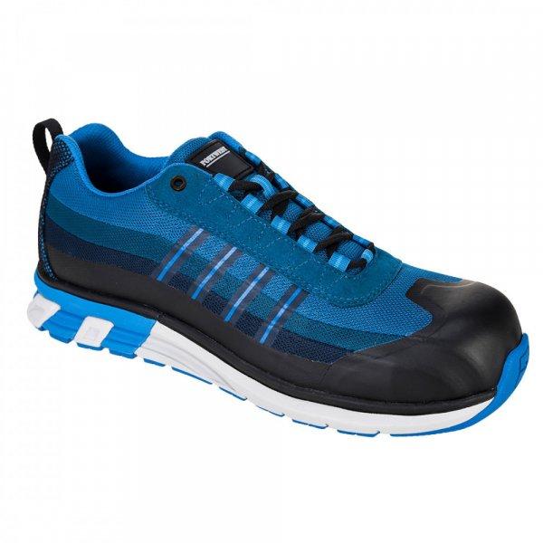 Portwest OlymFlex London S1P Trainer munkavédelmi cipő (kék / fekete 43)