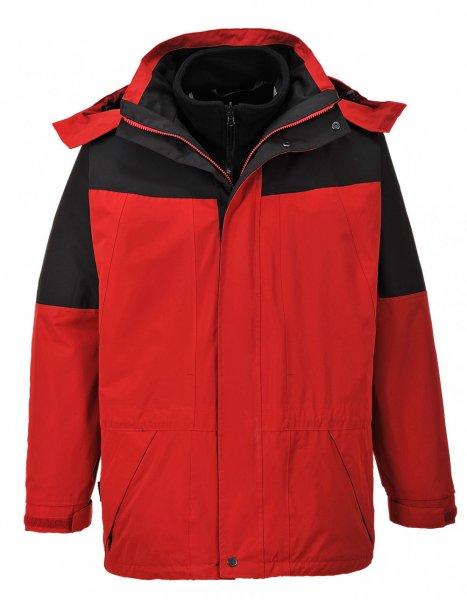 Portwest Aviemore 3 az 1-ben férfi dzseki (piros XL)
