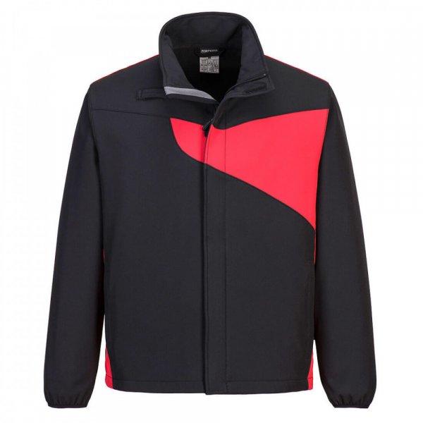 Portwest PW2 Softshell Jacket (fekete / piros XL)