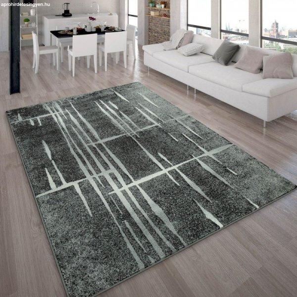 Mandy design szőnyeg rövid szálú art deco motívum - szürke 120x170 cm