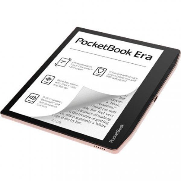 POCKETBOOK e-Reader - PB700 ERA rézbarna (7"E Ink Carta1200, Cpu: 1GHz,
64GB,1700mAh, wifi, B, USB-C, kép megvilágítás)