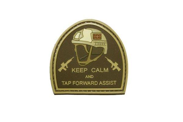 WARAGOD Tapasz 3D Keep Calm and Tap Forward Assist Carved coyote 5cm