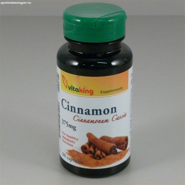 Vitaking cinnamon fahéj 375mg kapszula 90 db