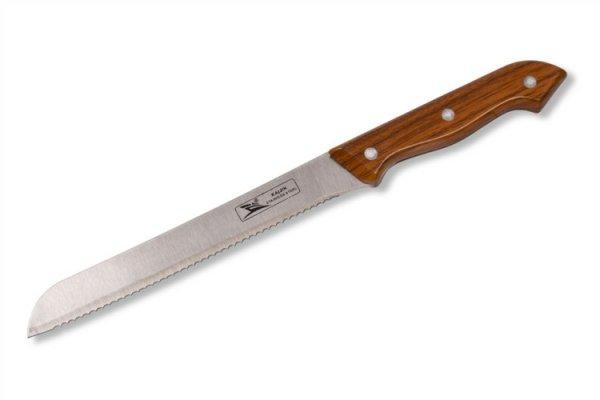 31 cm-es fa mintás műanyag nyelű kenyérvágó kés