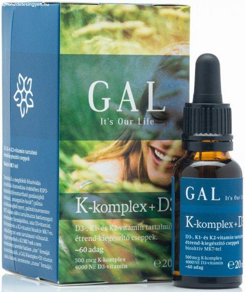 GAL K-komplex+D3 500mcg K-komplex + 4000NE D3 x 60 adag