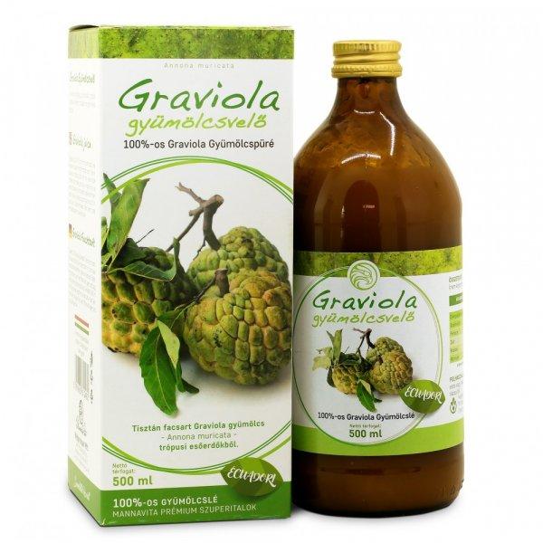 MannaVita 100%-os Graviola Gyümölcsvelő 500ml