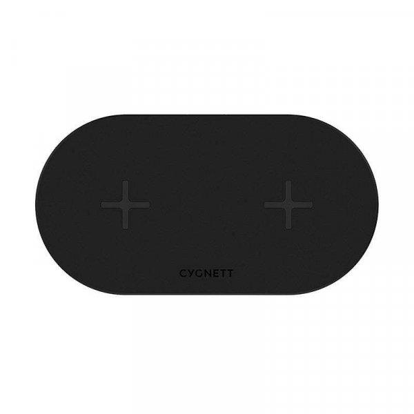 Cygnett Twofold Wireless Qi töltő - Fekete (20W)