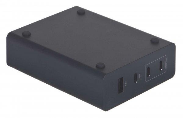 Club 3D Hálózati USB-A / 3xUSB-C töltő - Fekete (132W)