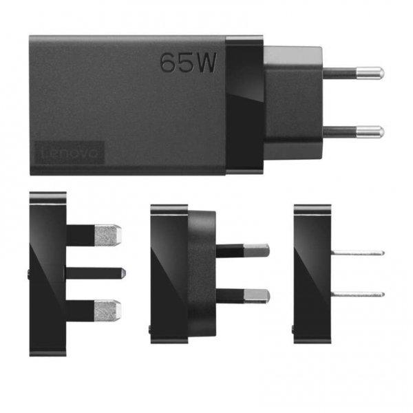 Lenovo 65W Hálózati USB-C töltő adapterekkel (US/EU/UK/AU)