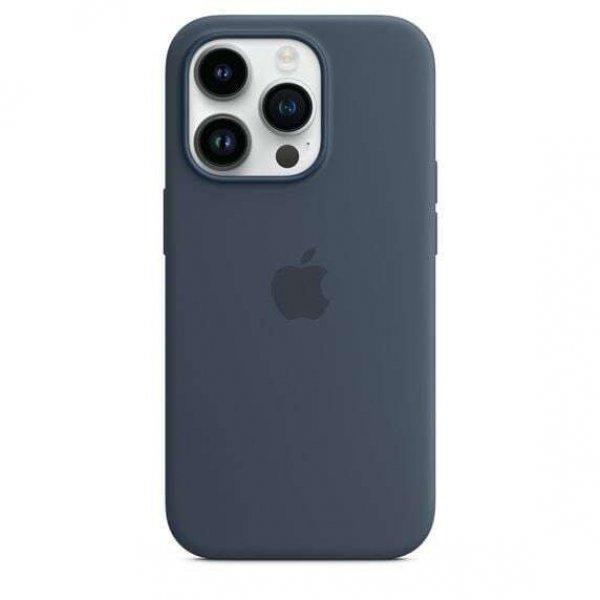 Apple MagSafe-rögzítésű iPhone 14 Pro szilikontok viharkék (MPTF3ZM/A)