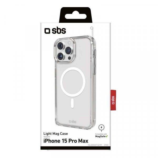 SBS Light Apple iPhone 15 Pro Max Magsafe Tok - Átlátszó