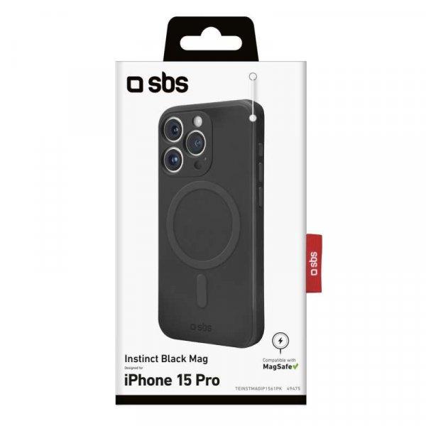 SBS Instinct Apple iPhone 15 Pro Magsafe Tok - Fekete