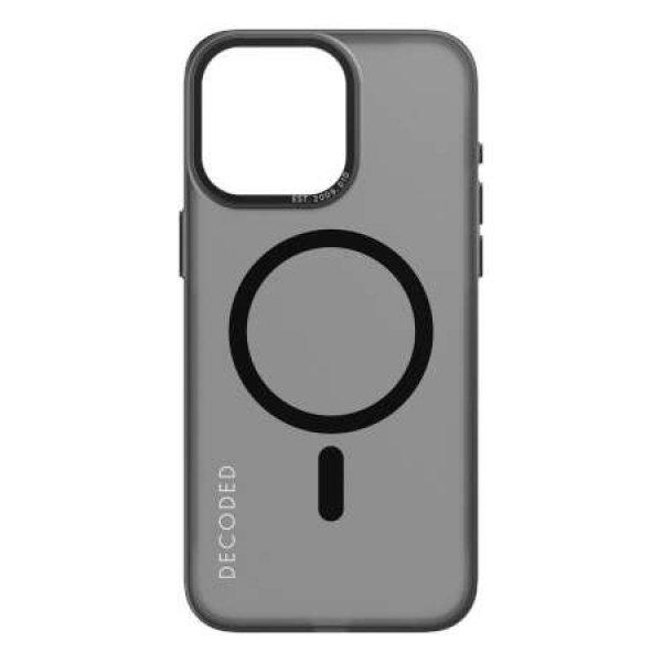 Decoded - védő tok iPhone 15 Pro Max MagSafe kompatibilis (jégfekete)