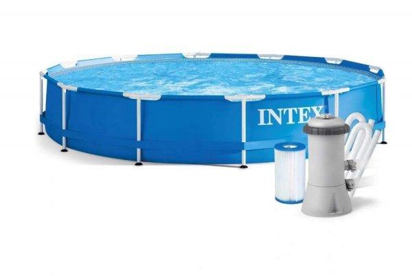 Intex Frame Pool fémvázas Medence vízszűrővel 366x76cm (28212GN)