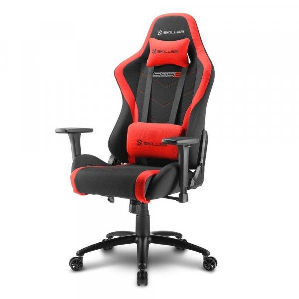 Sharkoon Skiller SGS2 (állítható magasság; állítható kartámasz; szövet;
acél talp; 110kg-ig) fekete/piros gamer szék