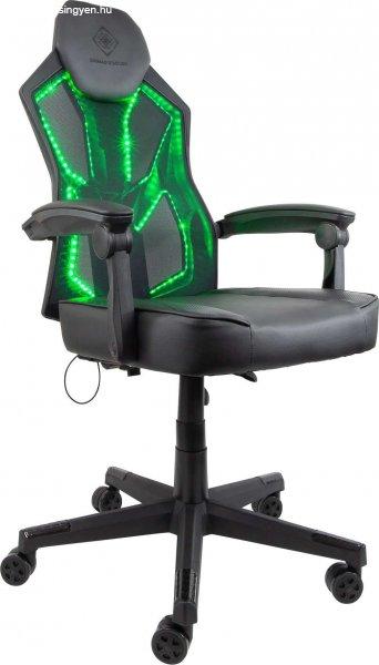 Deltaco gaming gamer szék gam-086, gaming chair with rgb lighting, pu leather,
39 different positions, black GAM-086