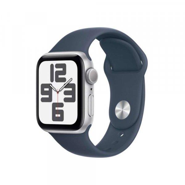 Apple Watch SE (2022) GPS (40mm) Okosóra - Ezüst Aluminiumtok Sötétkék
Sportszíjjal