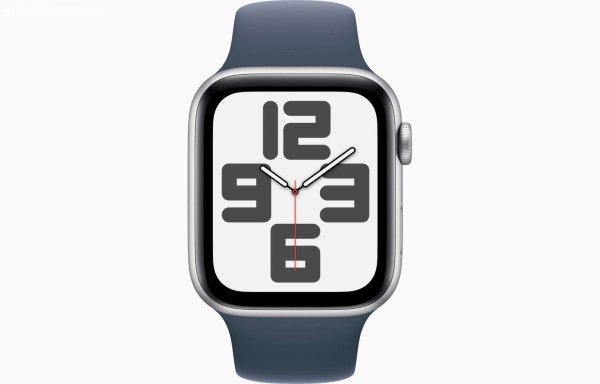 Apple Watch SE (2023) 44mm Okosóra S/M méretű szíjjal - Silver