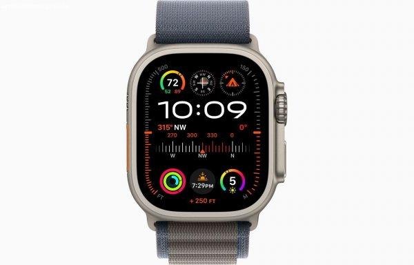 Apple Watch Ultra 2 GPS + Cellular (49mm) Okosóra - Titántok Kék Alpesi
pánttal (S)