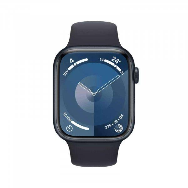 Apple Watch Series 9 LTE (45mm) Okosóra - Éjfekete Aluminium Tok Éjfekete
Sportpánttal S/M