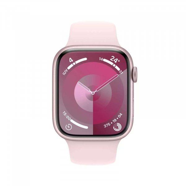 Apple Watch Series 9 LTE (45mm) Okosóra - Rózsaszín Aluminium Tok Rózsaszín
Sportpánttal S/M