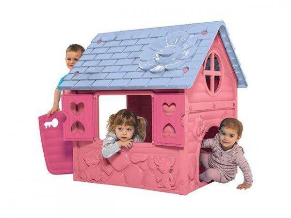 Első házam játszóház pink színben 106x98x90cm