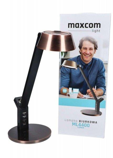 Maxcom ML 4400 Lumen 480lm LED Asztali lámpa - Bronz