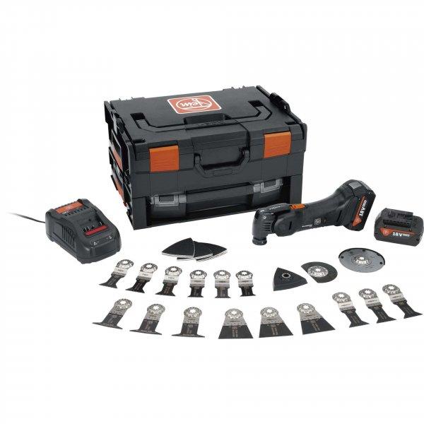 Fein AMM 700 Max Black Edition Akkumulátoros Multivágó + 2x 4 Ah Akku + 1x
Gyorstöltő + 1x Szerszámtáska
