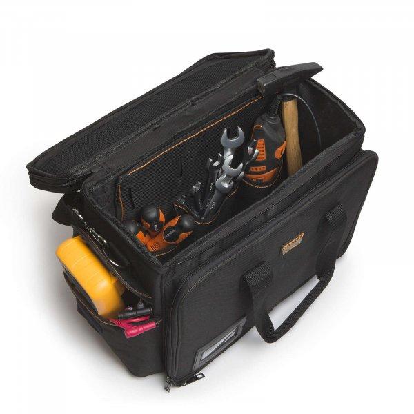 Handy professzionális szerszámos táska, 10241, villanyszerelő táska,
Merevfalú, multifunkciós táska