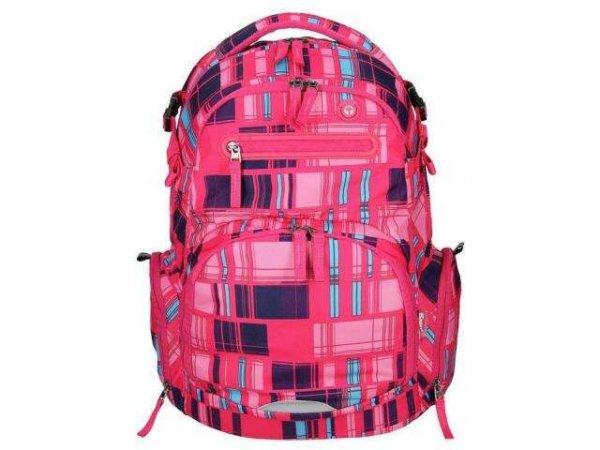 Spirit: Stinger rózsaszín kocka mintás prémium ergonomikus iskolatáska
hátizsák