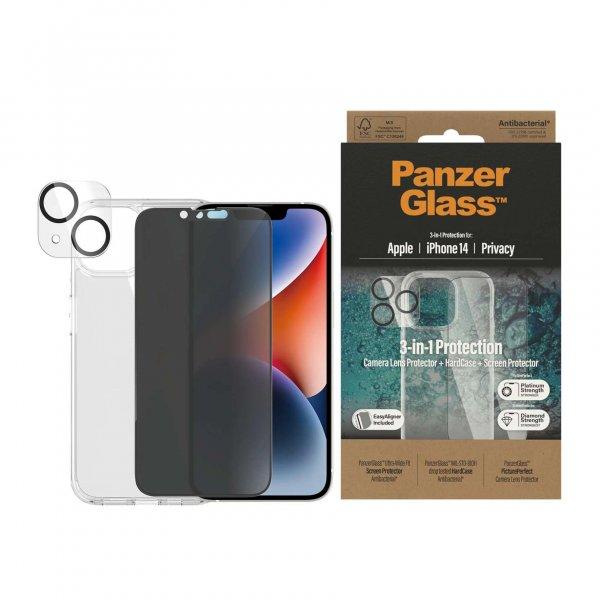 PanzerGlass iPhone 14 Edzett üveg kijelzővédő (1db) + Hátlapvédő tokk és
kamera védő