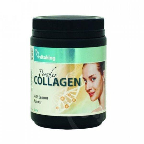 Vitaking collagen powder lemon citromos ízű kollagén por 330 g