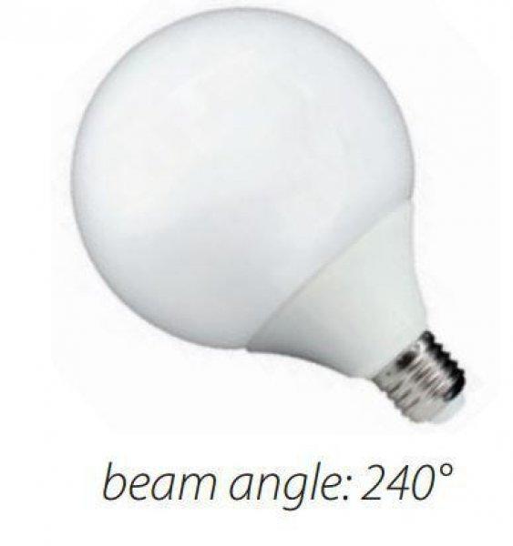 Led lámpa gömb 20W E-27 G120 fehér