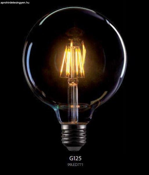 LED lámpa vintage G125 E27 dimmelhető (8Watt/360°) izzószálas, Retro, extra
meleg fehér