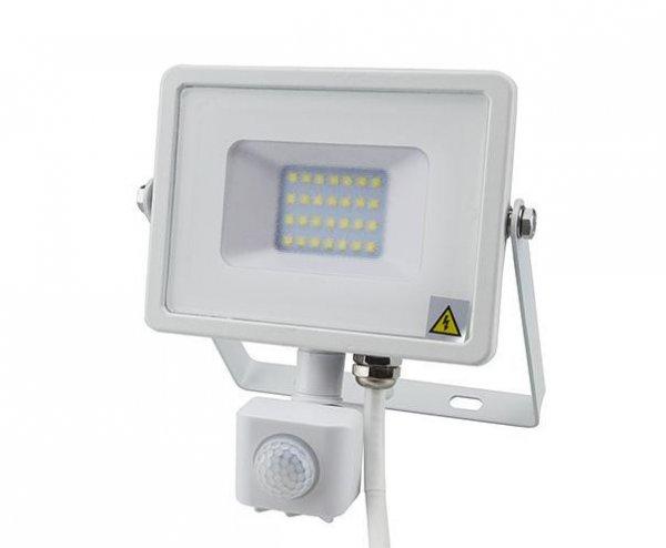Mozgásérzékelős PRO LED reflektor hideg fehér 10W/100° IP65