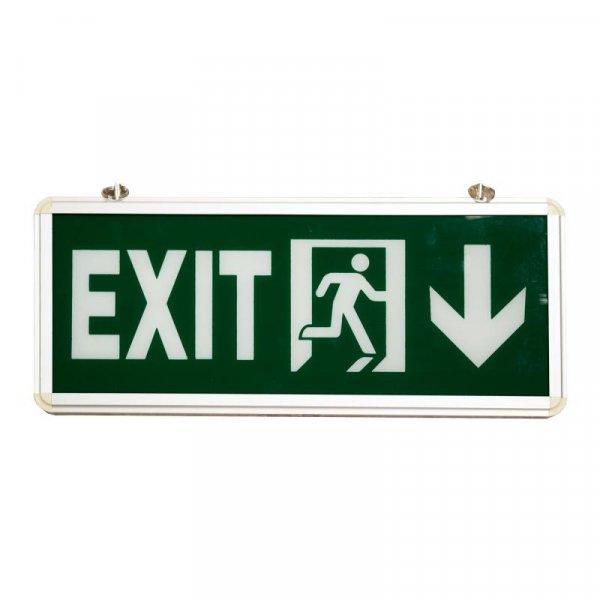 Led vészvilágító kijárati lámpatest függeszthető 3W exit+le ábra