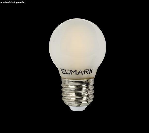 Elmark fényerőszabályozható 4W E27 230V meleg fehér LED gömb G45 2700K