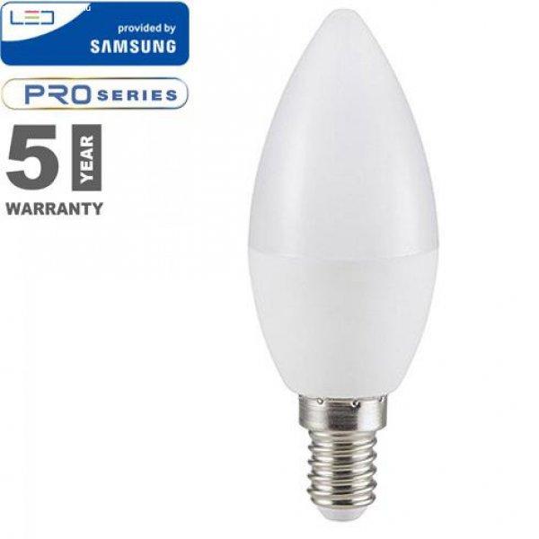 Led lámpa gyertya 5,5W E-14 Samsung hideg fehér