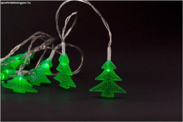 Entac karácsonyi PVC zöld fenyőfa beltéri 10LED meleg fehér
