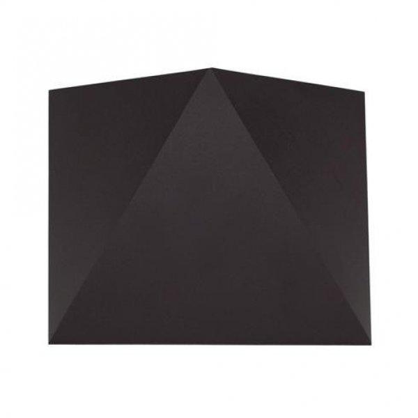 Triangles oldalfali dekor lámpatest, 5W, fekete , meleg fehér