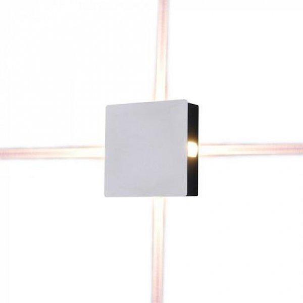 4-Sides-S oldalfali LED lámpatest, 4W, Fehér, meleg fehér