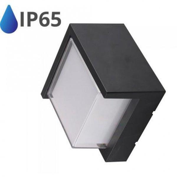 V-TAC Oldalfali LED lámpatest, 12W, 900lm, fekete, természetes fehér,
négyzet