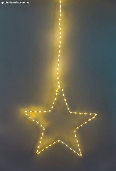 LED karácsonyi ablakdísz, csillag, elemes 84LED