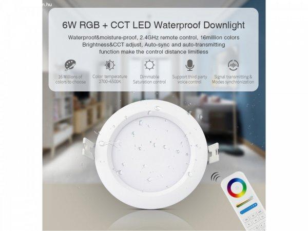 FullColor LED panel IP54 6W - RGB+CCT, fényerőszabályozható