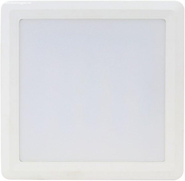 Falon kívüli, négyzetes LED lámpatest SAMSUNG chippel 230 VAC, 12W, 960lm,
D=170×170 mm, 4000 K, IP20, EEI=G