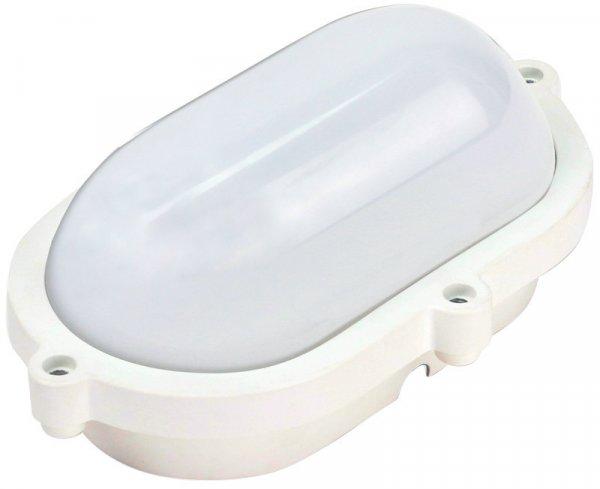 Védett, műanyag házas LED hajólámpa, ovális forma 230 VAC, 50 Hz, 8 W, 710
lm, 4000 K, IP65, EEI=F